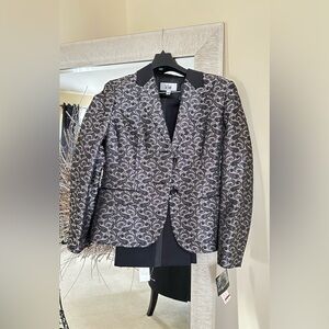 Two piece black pants, Le Suite tuxedo style